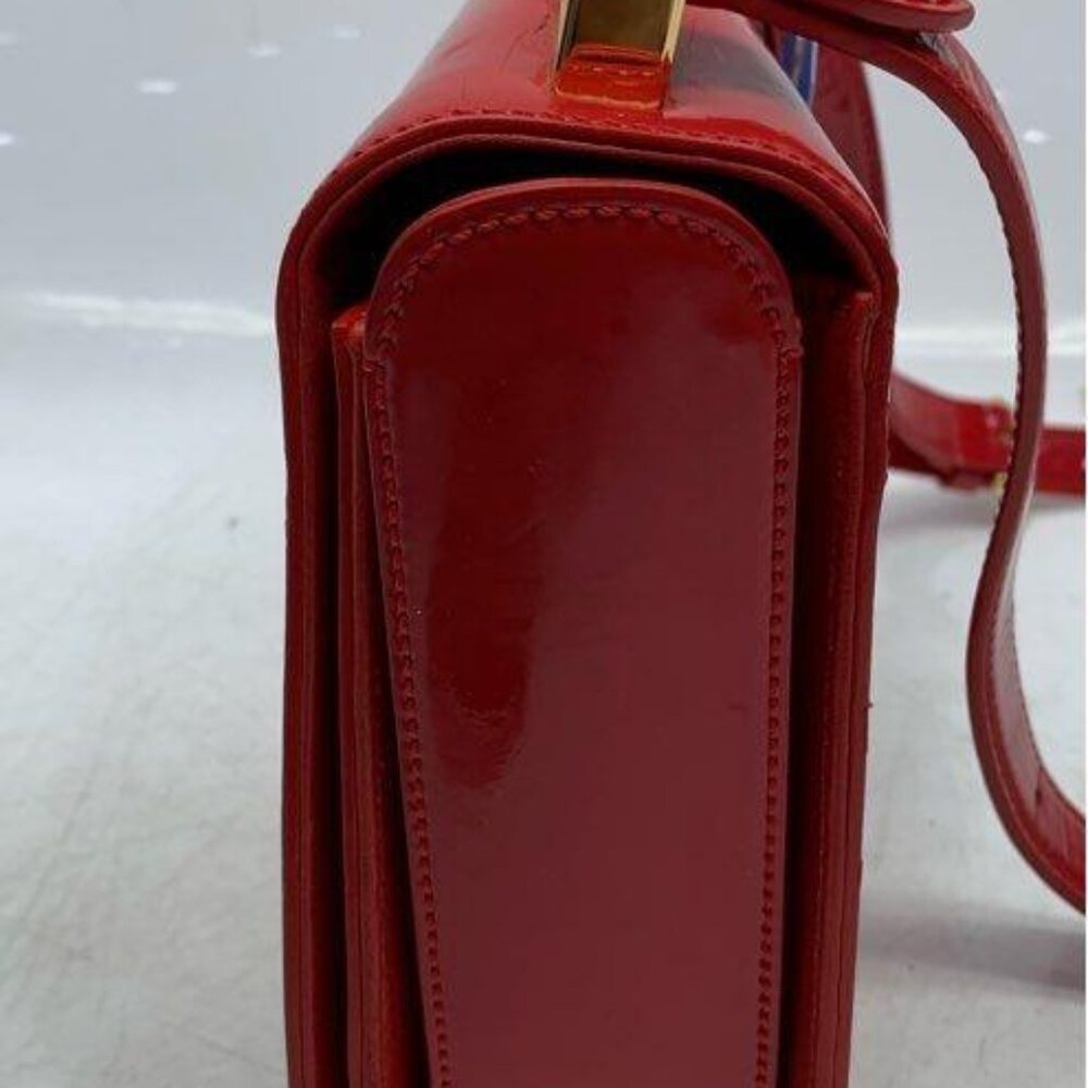 Lauren Ralph Lauren Women’s Red Leather Clutch Bag - Picture 9 of 13